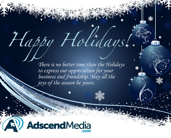 Happy Holidays from Adscend Media‏!